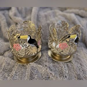 Bath & Body Works tropical candle holders